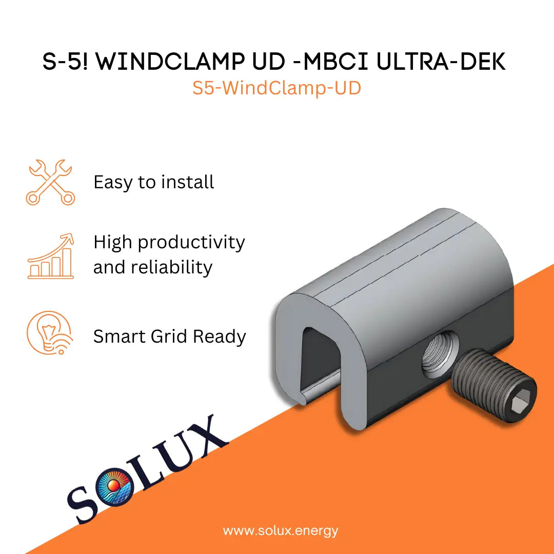 This is an image of S-5! Ultra Deck WindClamp -MBCI